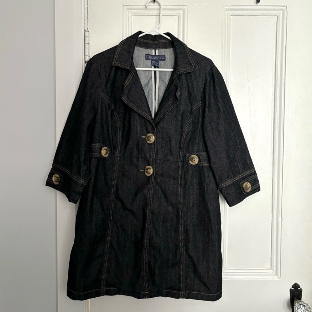 Baccini - Women's Plus Size Denim Jean Jacket - Size 1X